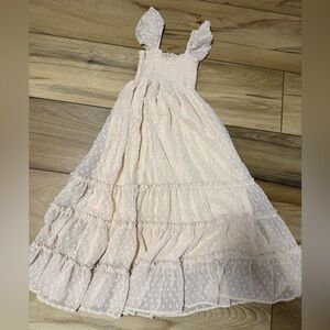 Indie Blue - Cream Maxi Dress Size 6